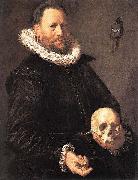 Frans Hals, Portrait of a Man Holding a Skull WGA